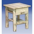 Montana Woodworks Montana Woodworks MWND Nightstand with Drawer and Shelf - Ready To Finish MWND